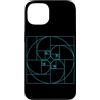 Fibonacci Golden Ratio Geometry Mathemat Custodia per iPhone 13 Matematica della geometria a spirale del cerchio della sezione aurea di Fibonacci