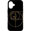 Fibonacci Golden Ratio Geometry Mathemat Custodia per iPhone 16 Matematica matematica geometria circolare rapporto aureo di Fibonacci