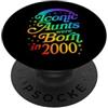 Charming Aesthetic Family Merch for Fabu Le zie iconiche sono nate nel 2000 festa di compleanno dell'anno di nascita PopSockets PopGrip Adesivo