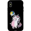 Unicorn sport horse girl daughter fantas Custodia per iPhone X/XS Unicorno giocando a Pallavolo