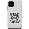 gothic eye graphic tee Custodia per iPhone 11 Grafica Stay Awake Gothic Eye Lightning