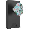 Mint Violet Designs Vintage Rosa Rosa Rose Su Un Uovo Di Robin Sfondo Blu PopSockets PopWallet per MagSafe