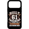 Built 61th Birthday Gifts for Men Women Custodia per iPhone 17 Pro Max Divertente regalo per il 61° compleanno per uomini e donne costruito 61 anni fa