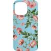 Mint Violet Designs Custodia per iPhone 14 Pro Max Vintage Rosa Rosa Rose Su Un Uovo Di Robin Sfondo Blu