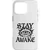 gothic eye graphic tee Custodia per iPhone 16 Pro Grafica Stay Awake Gothic Eye Lightning