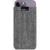 Adore June Business Custodia Compatibile con iPhone 14-15 Plus/iPhone 14-15 PRO Max, Materiale Caratteristico con Display di Pulizia Effetto, Grigio/Nero