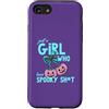 Spooky Girls Pumpkin Co Custodia per iPhone SE (2020) / 7/8 Divertente ragazza che ama lo spaventoso fiocco a forma di zucca per Halloween