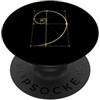 Fibonacci Golden Ratio Geometry Mathemat Matematica Matematica Geometria Spirale Dorata Sequenza Fibonacci PopSockets PopGrip Adesivo
