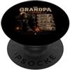 Bigfoot Sasquatch Grandpa by NLTS The Grandpa Code Funny Bigfoot Camping Humor Citazione PopSockets PopGrip Adesivo