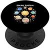Solar System Astronomy Space Science Pla Sistema Solare Pianeti Astronomia Spazio Galassia Sole Stelle Bambini PopSockets PopGrip Adesivo