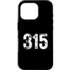 Area Code Tees Custodia per iPhone 16 Pro 315 Prefisso Syracuse NY Telefono Mobile 315