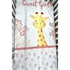 Mawi Set Lenzuolo Culla "Sweet Girl" Tema Giraffa e Fiori Rosa - Mawi