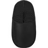 ONVAYA® Pantofole per ospiti in ABS, colore nero, set da 6 pezzi, suola antiscivolo, pantofole in feltro, taglia 36-45, Nero , 36/45 EU