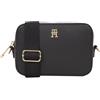 Tommy Hilfiger Donna Borsa a Tracolla Soft Logo Camera Bag Elegante, Nero (Black), Taglia Unica
