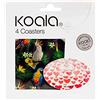 Koala Spain Sottobicchiere Full Print, Pet alluminato, Stampa Pappagalli
