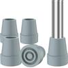 supregear Gommini Bastone (4 pz), 22 mm Ricambio Gomma per Bastoni e Paletti, Accessorio Cuscinetto, Grigio