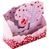 Hallmark Biglietto di San Valentino, grazioso biglietto di San Valentino, 3D e pop-up, motivo bradipo rosa, rosa e rosso