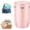 Generic Mini Lavatrice Portatile for Scarpe e Calzini, Lavatrice 2 In 1 a Vasca Singola con Timer e Cestello di Scarico, Lavanderia Domestica Compatta(Pink)