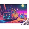 VNXTPQLKWMDJ Van Retrò Notte Stellata Puzzle 1000 Pezzi Gioco di Puzzle 1000 Pezzi Relax Arredo Casa 38x26cm/1000pcs