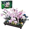 Exairetikos Orchid Mantis - Mattoncini per bonsai, compatibili con insetti Lego Flowers, ispirati alla natura, per adulti, decorazione da scrivania per la casa/ufficio per ragazze dagli 8 ai 16 anni