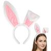 URYVAIW Cerchietto Orecchie di Coniglio, Accessorio Costume Carino, Cerchietti in Pelliccia per Carnevale, Pasqua, Feste, Matrimoni, Compleanni, Cosplay per Bambini, Ragazze & Donne