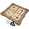 Brimtoy Nine Men's Morris - Gioco da tavolo tradizionale in legno per 2 giocatori, realizzato a mano nel Regno Unito