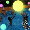 DAZZTIME Palloni da Spiaggia LED Gonfiabili,2 Pezzi Pallone da Spiaggia Illuminato,Palla Gonfiabile Piscina,Pallone Gonfiabile,per Feste Feste in Piscina