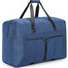 YOUNGOA Borsone da Viaggio Grande per Uomo Donna, 70L Borsoni Viaggio Pieghevole Impermeabile, Borsa da Palestra Leggera Travel Duffle Duffel Bag, Blu