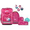 ergobag cubo light Bundle Set AW25/26, zaino scolastico ergonomico, extra leggero, set da 6 pezzi, 860 g StarlightBear - Pink