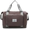 GEQIAN - Borsone da viaggio pieghevole da viaggio di grande capacità, borsa leggera da viaggio, borsa da cabina Oxford, impermeabile, a tracolla, espandibile, unisex