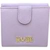 M*BRC MBRC PORTAFOGLI DONNA Molto piccolo CON SCOMPARTI 12 CARD Vera Pelle Made In Italy 627H (Lilla)