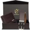 HORNBULL Portafoglio e cintura marrone da uomo | Combo regalo per uomo | Diwali Gift Hamper Set per uomo | Portafogli da uomo, BW3095-BROWN, 35 month, casual