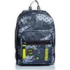 Seven Zaino e X Tra Fit Seven, Fly Stars, Grigio, con Power Bank Incluso, Scuola e Tempo Libero