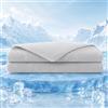 SilverChry Coperta Rinfrescante 150x200 cm, Q-Max >0,4 Coperta Refrigerante Letto, Copriletto Estivo Singolo Double Face, Leggera Traspirante Anallergica, Coperta Estiva Matrimoniale (Grigio)