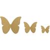 Wambere 48 adesivi da parete 3D rimovibili a forma di farfalla per casa, matrimoni, soggiorno, cameretta dei bambini, cucina, finestra, mobili, feste, decorazione da parete da tavolo, colore: oro