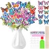 Zoyomax 20 Pezzi Diamond Painting Kit, Painting Kit Completo per Decorazione Del Giardino, Regali D'arte per Ragazze e Donne, Diamond Painting Farfalla per Decorazione Della Parete Di Casa Bambini