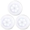 STAR-SPANGLED Luce Sensore Movimento Interno Batteria, Luce Notturna LED per Scale, Armadio, Sottopensile, Cucina, Corridoio [Bianca Fredda, 3 Pezzi]