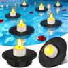 Ymenow Luci solari galleggianti per piscina, IP68, impermeabili, per vasca idromassaggio, dal tramonto all'alba, candele solari per stagno, bagno, piscina, giardino, spa, acquario, decorazioni per