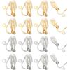 PH PandaHall 24 Confezione Convertitori Clip per Orecchini Cuscinetti per Orecchini In Silicone Clip per Orecchini Clip per Orecchini Orecchini Ad Anello per Donna Uomo Orecchie Non Forate