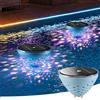 Silkwish Illuminazione solare per piscina galleggiante - RGB cambia colore luce LED piscina con proiezione di pesce - IP68 impermeabile e rilevamento automatico del crepuscolo | Lampada solare per piscina da