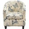AQIGR Copripoltrona 1 Posto Elasticizato Copripoltrona Chesterfield Antiscivolo Stampata Copri Poltroncina Universale Rimovibile Lavabile Fodera per Sedia da Club (Color : #7)