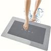 NAUXIU Super Absorbent Floor Mat,Tappetino Super Assorbente per Doccia,Memory Foam Bath Mat Set, Microfibre Super-Absorbent Indoor Floor & Door Mat,Quick-Drying Door Bathroom Non-Slip Foot Mat