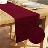 Encasa XO Runner Tavola Velluto Goffrato, Elegante 13x59