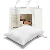FOSSFLAKES Cuscini Nordici per chi Dorme Sul Fianco | Cuscino Cervicale e Cuscino per il Collo con Imbottitura Accogliente | Cuscino Memory Foam Cervicale per Alleviare la Tensione del Collo 50 x 70cm