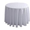 FANIVIN Poliestere Tovaglia Rotonda Casa Hotel Conferenza Occasioni Matrimonio Copritavolo bianco diametro 320cm