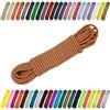CARTONARE Cordoncino in gomma da 2 mm, 3 mm, per cucito, fai da te e attività all'aperto, elastico (102), rosso ruggine, 3 mm x 5 m