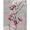 artplants.de Magnolia Artificiale Birgitta, Rosa-Bianco, 110cm - Magnolia Decorativa/Fiore Finto