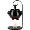 MINZHI Lampada profumata, Lampade aromatiche in ceramica,Bruciatore a olio per streghe, Calderone da Appendere nel Ceramica, Bruciatore Oli Essenziali,Decorazione per aromaterapia domestica, per spa