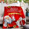PORJDN Coperta di Natale per Divano, Coperta Morbida in Flanella, Coperta Natalizia con Motivo 3D Stampato, Morbida e Leggera per Divano, Letto, Ufficio e Viaggi all'aperto. (Stile C, 150x200cm)
