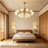 DHGIE Lampadario Moderno Del Soggiorno Con Sfera Di Vetro Del Paralume In Stile Moderno, Arte Decorativa, Vetro Sferico Colorato Della Struttura Metallica, Utilizzato Per Le Camere Da Letto Del Lampadario (